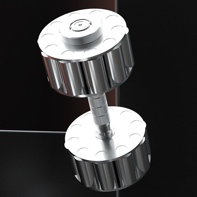 304 Stainless Steel Adjustable Weight Dumbbells Gatling Rotary Adjustable Combo Dumbbells Fitness Flat Head Dumbbells