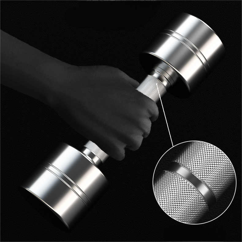 304 Stainless steel dumbbells men women fitness home models solid professional exercise strength training equipment