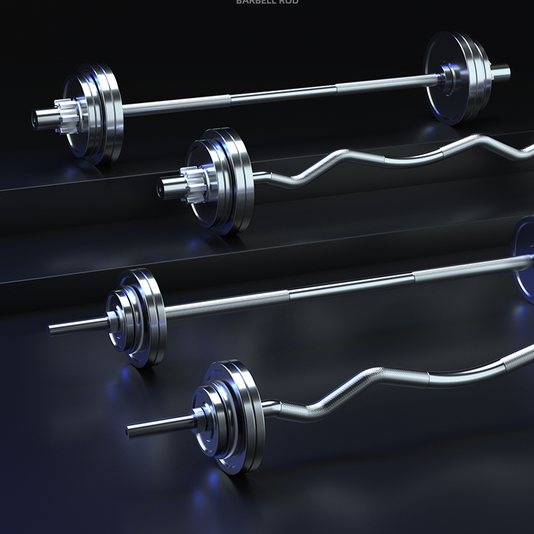 1.2m 304 Stainless steel small hole barbell bar large hole Olympic bar straight bar curved bar home weight lifting deep squat fitness equipment