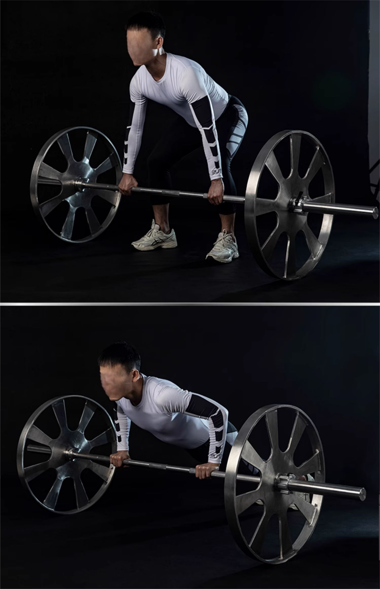 304 Stainless Steel Powerlifting Apollo Jumbo Wheel Lifting Big Wheel Pair Big Barbell Piece Bench Press Protection Hard