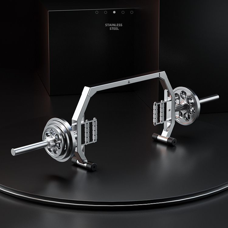 304 Stainless Steel Farmer Walking Barbell Bar Fitness Deep Squat Hard Pull Lunge Powerlifting Barbell Bar