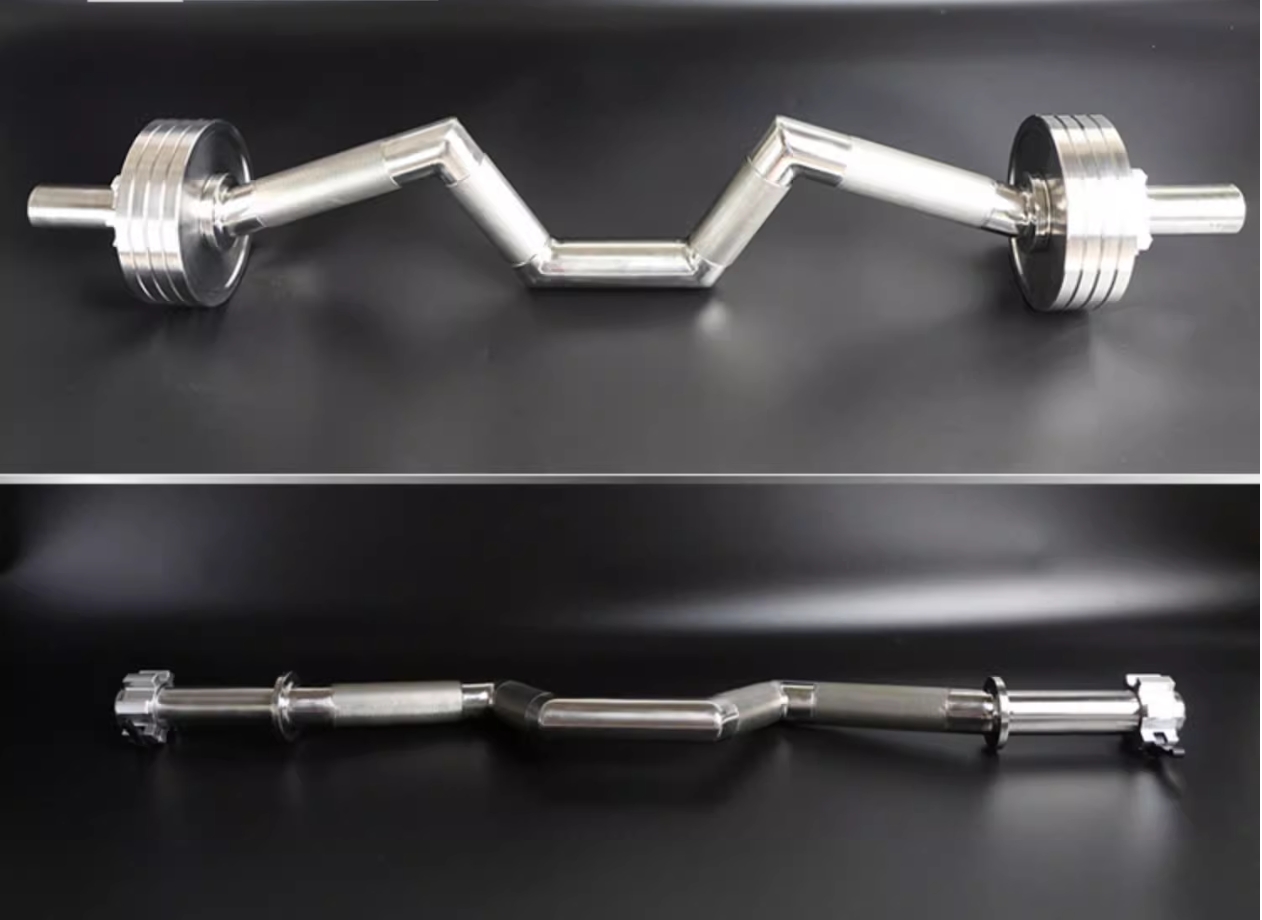 1.2M 304 Stainless steel large curve rod large V-rod large bend rod solid barbell rod wrist strength rod arm wrestling fitness