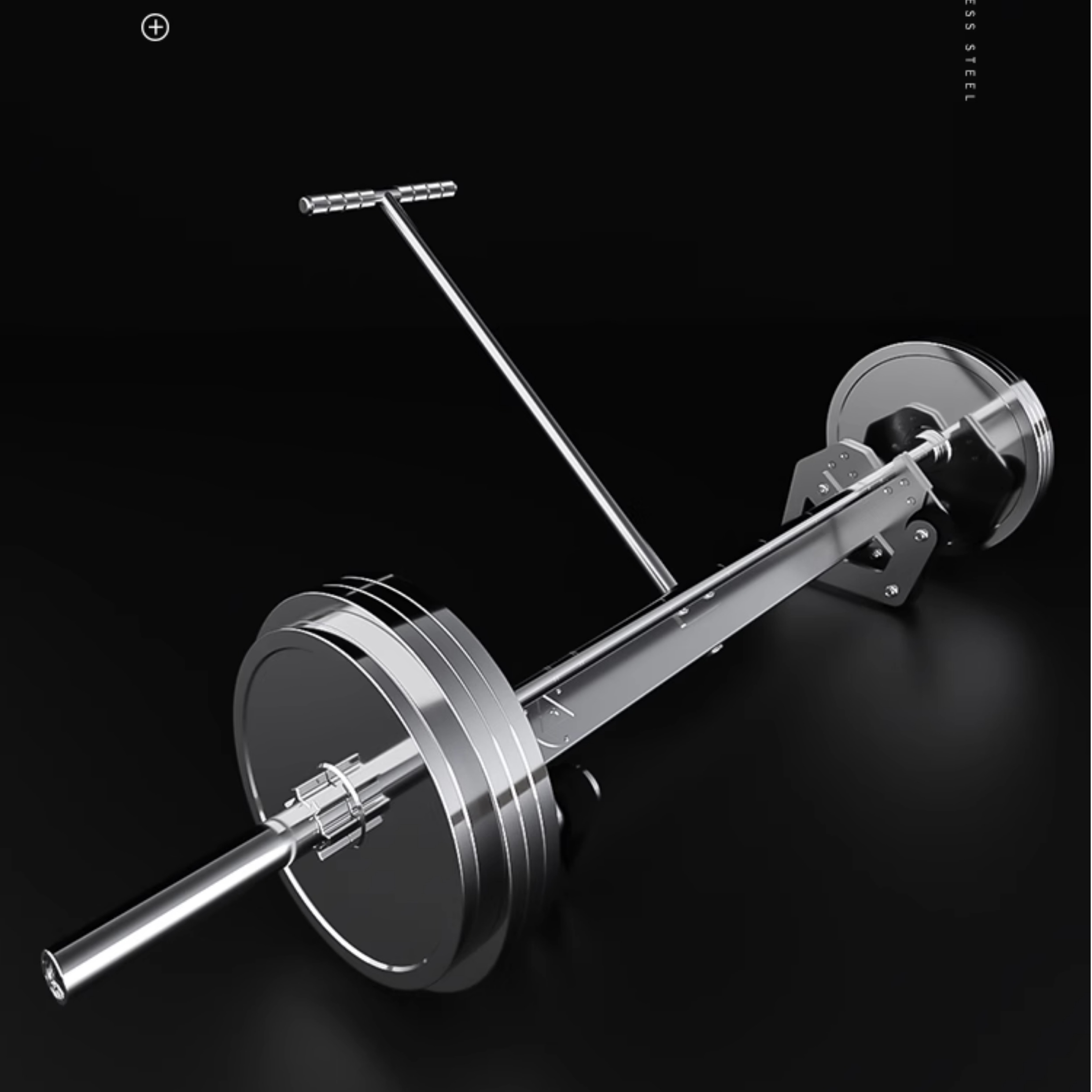 304 Stainless steel bar lifting piece changer pry bar lifting special equipment deep squatting hard pulling auxiliary change piece jacks