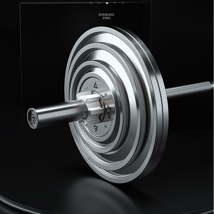 304 Stainless Steel Barbell Plate Pure Steel Athletic Fitness Deep Squat Bench Press Hard Pull Plate