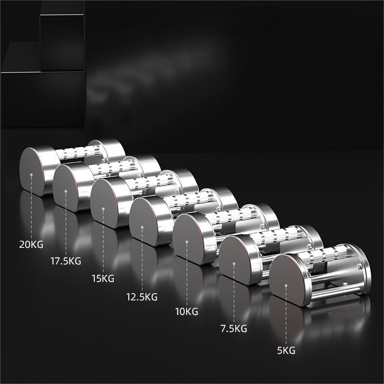 304 Stainless steel multi-function stone lock triangle dumbbell kettlebell push-up rack men's home fitness equipment
