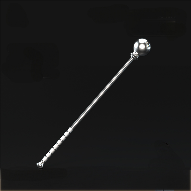 12kg 304 Stainless steel hammer bell antique weapons ornaments martial arts training fitness long hammer round hammer weight can be customised