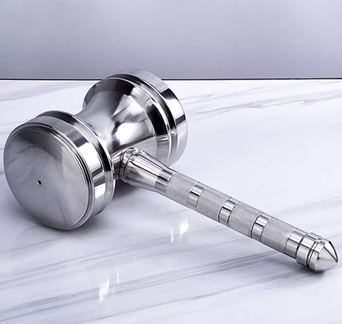 10kg 304 Stainless steel hammer bell stick bell antique weapon hammer Haotian hammer sledgehammer martial arts fitness training can be customised