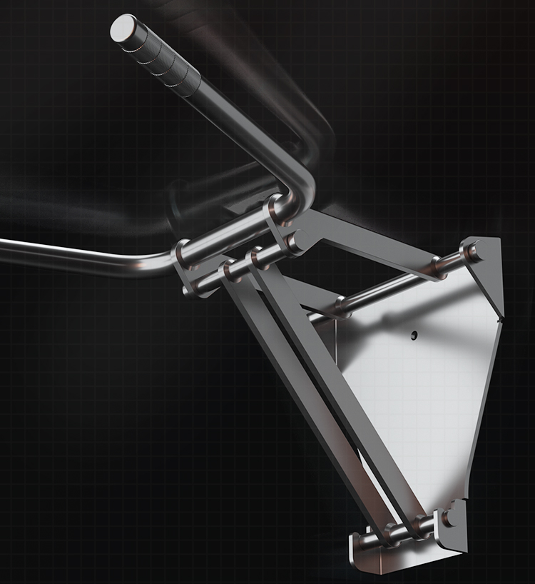 304 Stainless steel bar wall mounted double bar foldable pull-up stretcher home fitness equipment