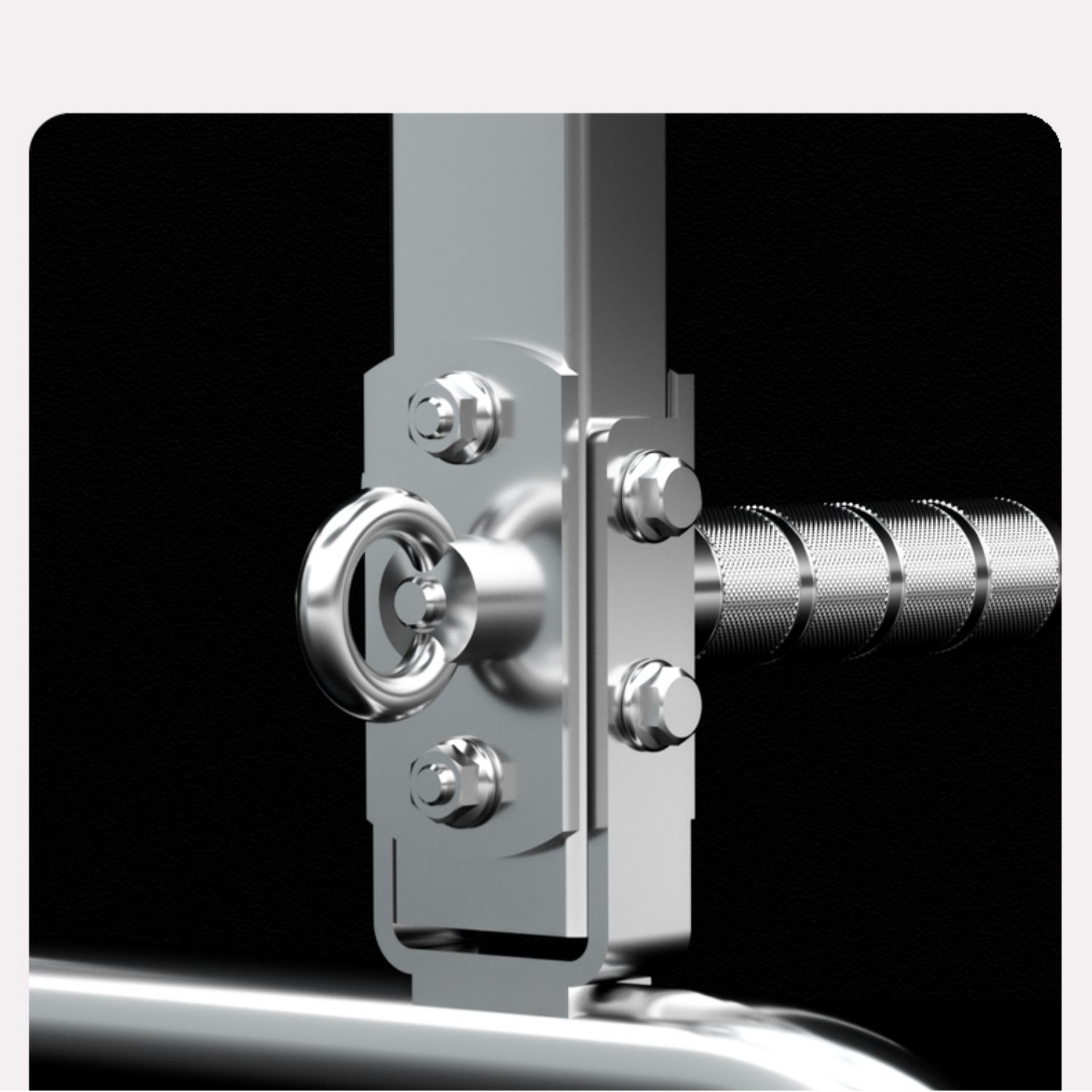 304 Stainless steel pull-up rings single bar for home use indoor beam wall punching