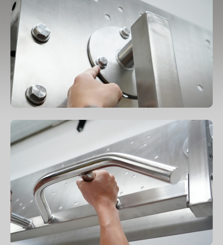 304 Stainless steel bar wall mounted sorghum under multi handle pull up bar aisle bar fitness can be customised