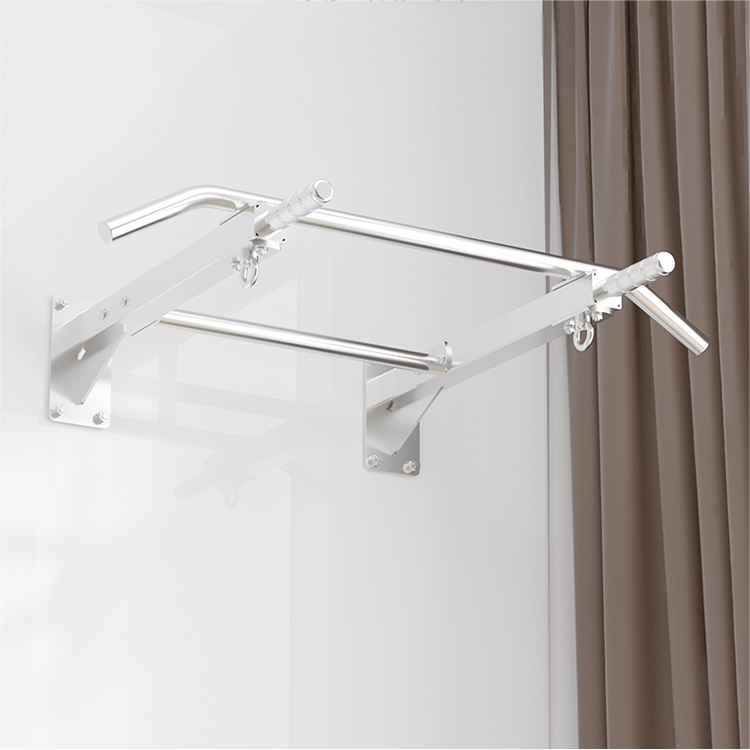 304 Stainless steel wall mounted bar home indoor single and double bar pull-up sandbag rack exercise fitness