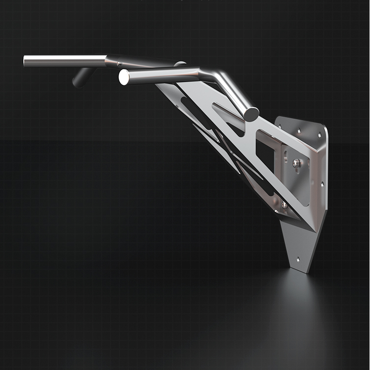 304 Stainless steel wall-mounted multifunction bar with multiple handles and removable pull-ups
