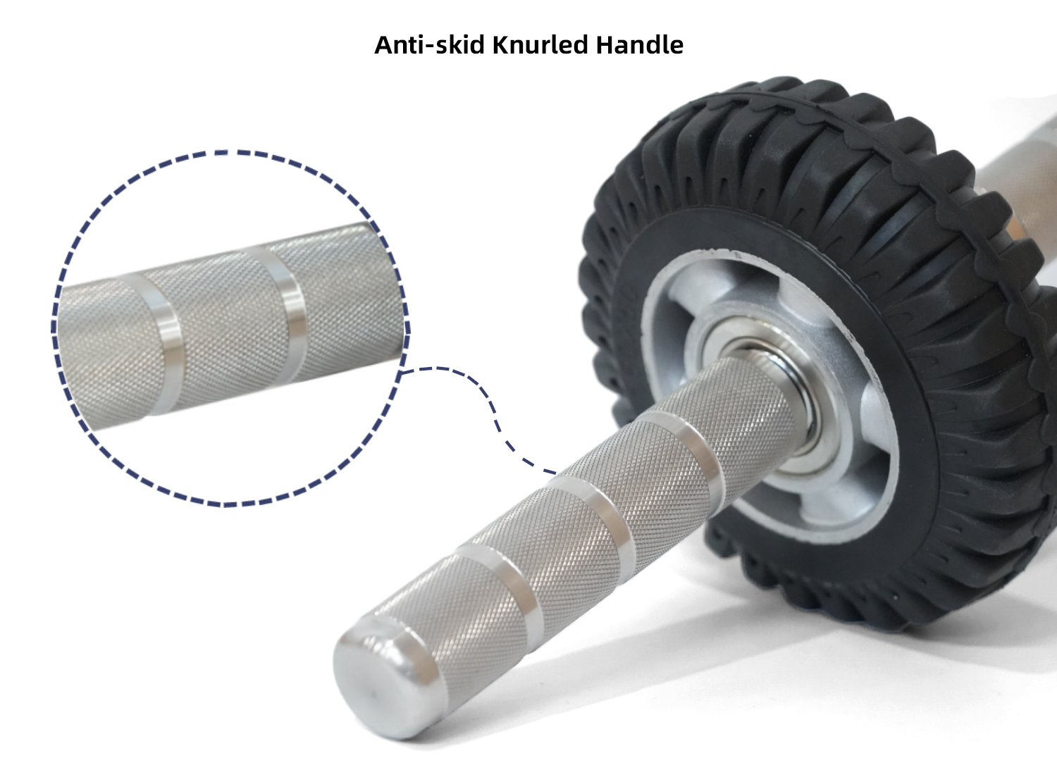 304 Stainless steel abdominal wheel training abs fitness roller fat household thin stomach training
