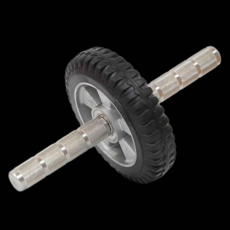 304 Stainless steel abdominal wheel training abs fitness roller fat household thin stomach training