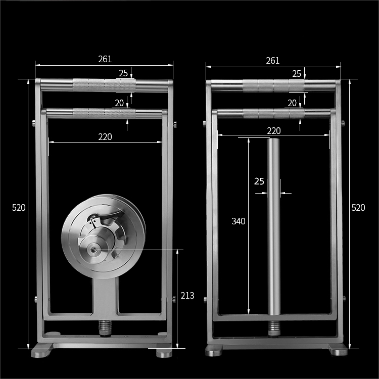304 Stainless Steel Bruce Lee Grip Strength Arm Strength Barbell Piece Holder