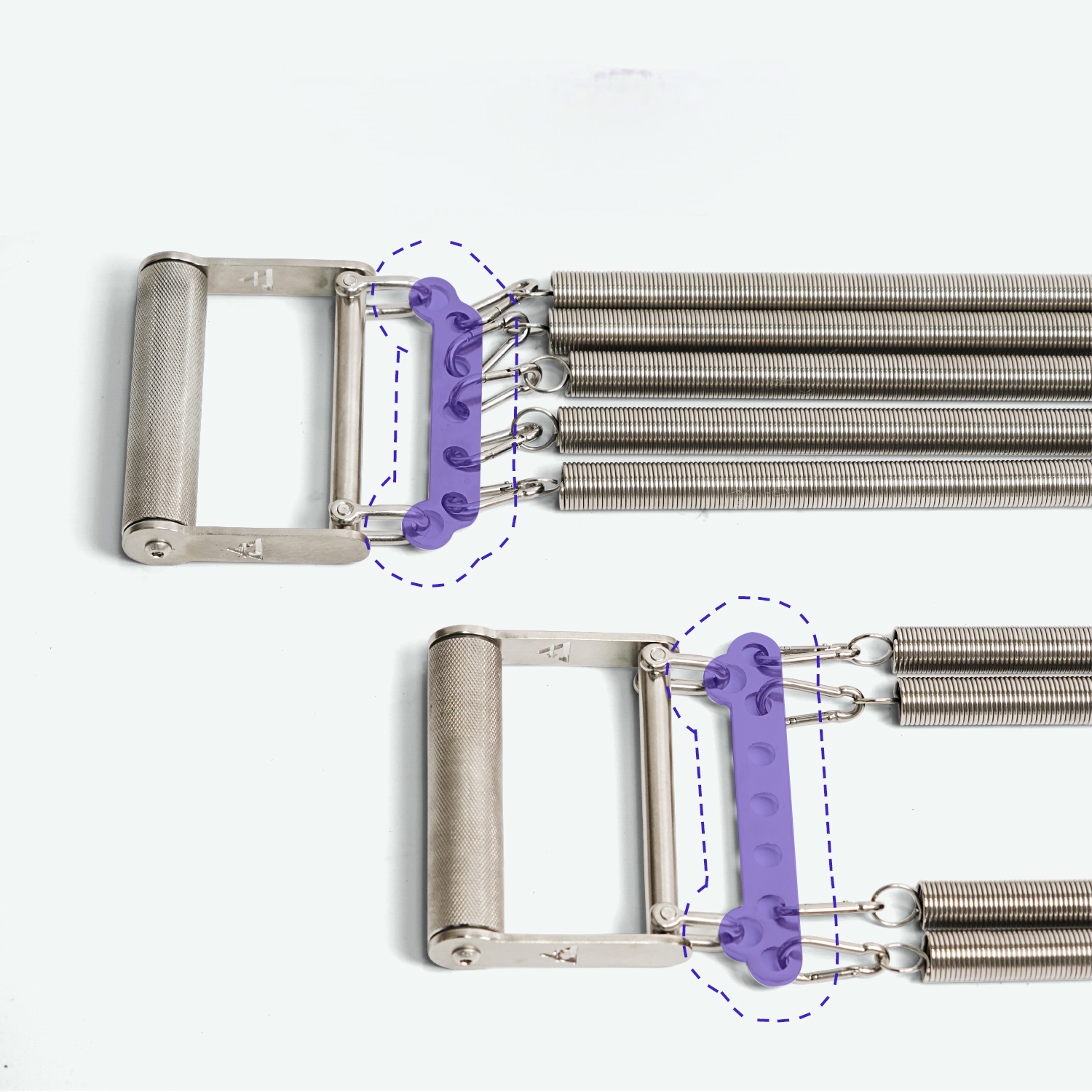 5 springs Stainless steel tensioner spring pectoral muscle arm strength exercise chest expansion fitness equipment