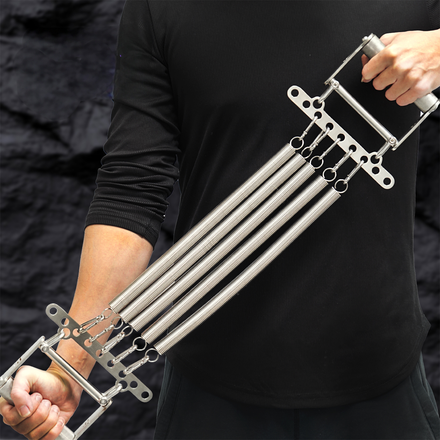 7 springs Stainless steel tensioner spring pectoral muscle arm strength exercise chest expansion fitness equipment