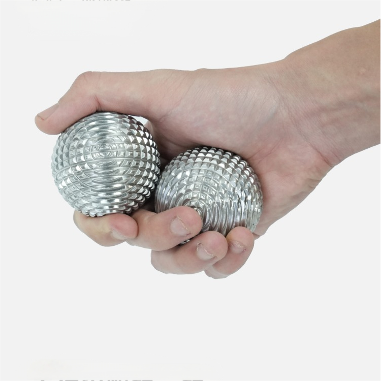 304 Stainless steel solid walnut fitness ball hand ball elderly health ball hand spinning ball massage ball hand play health care