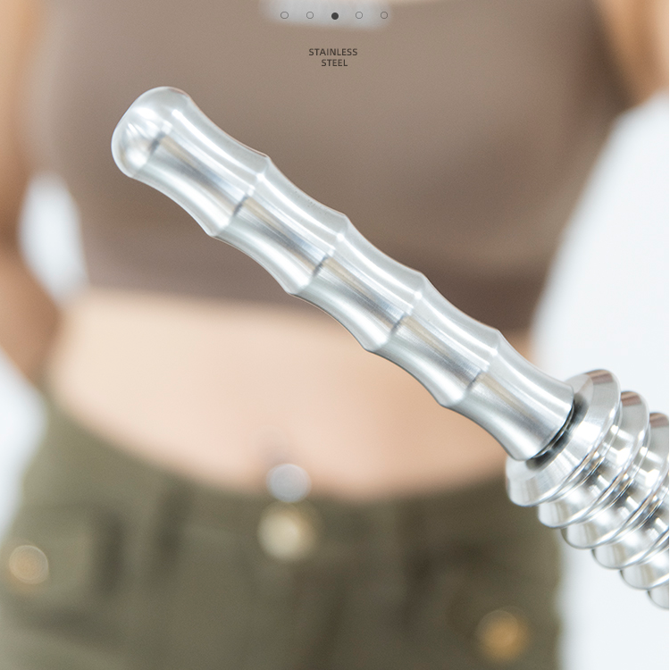 304 Stainless Steel Fitness Massage Stick Handheld Muscle Massage Stick Cold Compress Relaxer Yoga Massage Roller