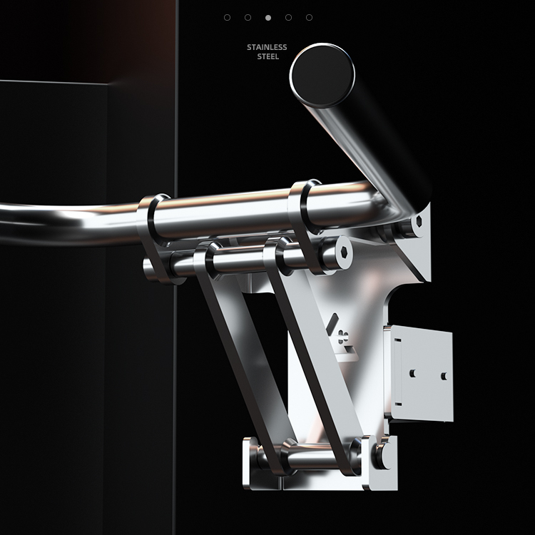 304 Stainless Steel Foldable Arm Flexion Arm Flexion Training Strength Rack Accessories Double Bar Pull Up Training