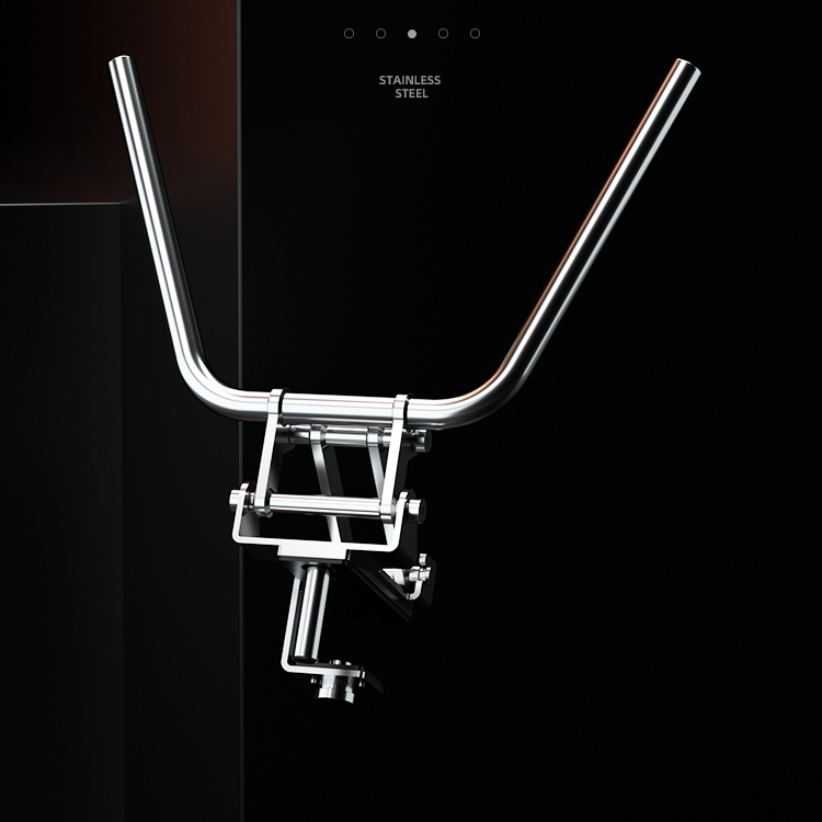 304 Stainless Steel Foldable Arm Flexion Arm Flexion Training Strength Rack Accessories Double Bar Pull Up Training