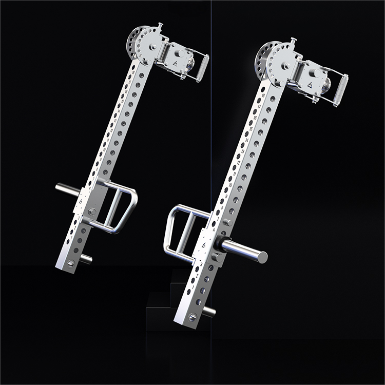304 Stainless steel push arm multi-functional home-use chest and shoulder press and squat rack fitness equipment accessory with adjustable angle
