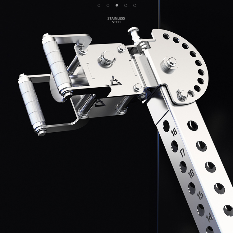 304 Stainless steel push arm multi-functional home-use chest and shoulder press and squat rack fitness equipment accessory with adjustable angle