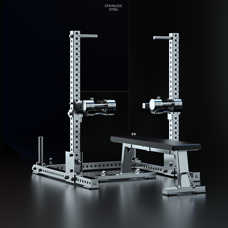 304 Stainless steel adjustable dumbbell bench press rack for heavy weight training, suitable for home and commercial use, for chest muscle exercise