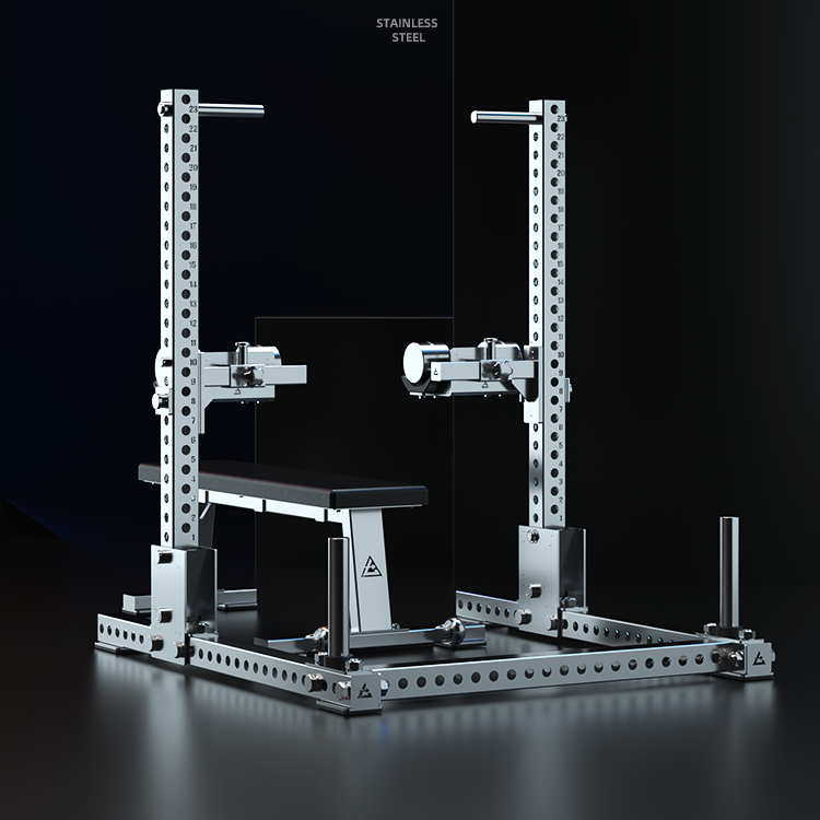 304 Stainless steel adjustable dumbbell bench press rack for heavy weight training, suitable for home and commercial use, for chest muscle exercise