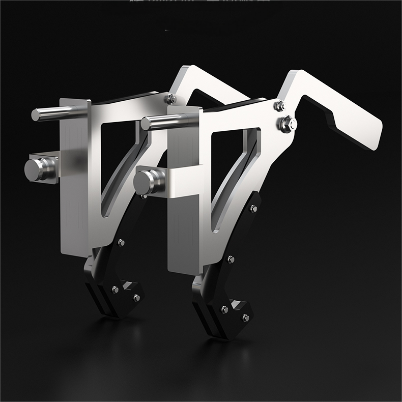 304 Stainless steel squat rack with self-return barbell hooks, lifting aid for fitness equipment accessories, customizable