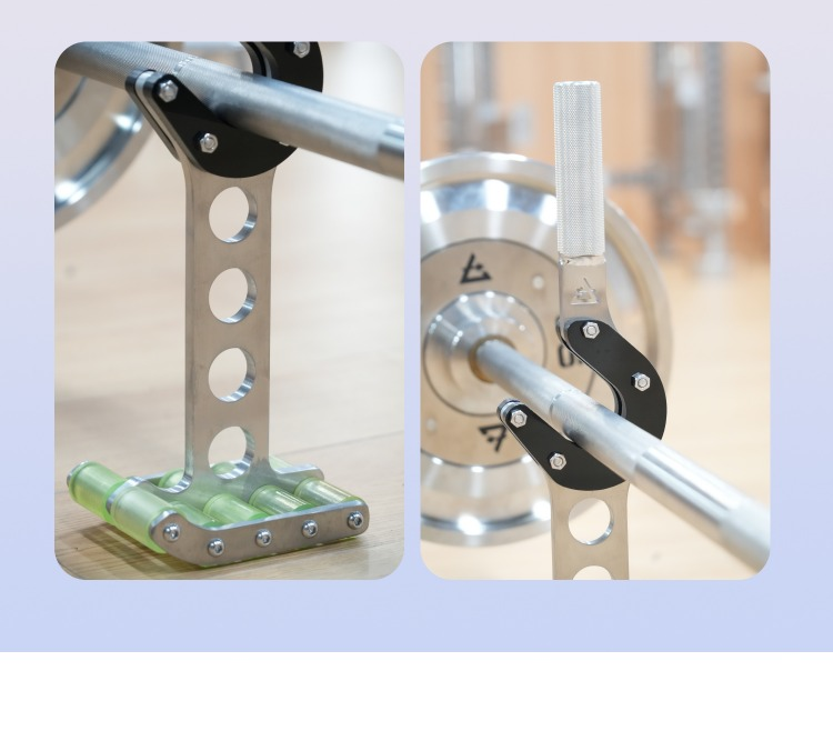 304 Stainless steel portable plate changer for hard pulling, prying barbell rods, and changing barbell plates