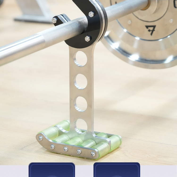304 Stainless steel portable plate changer for hard pulling, prying barbell rods, and changing barbell plates
