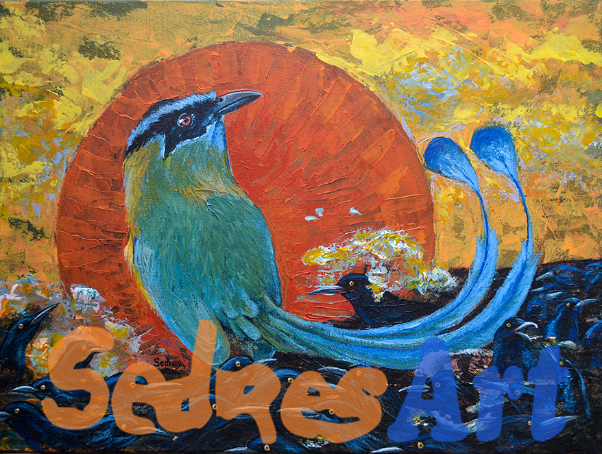 Vibrant Toh bird Painting