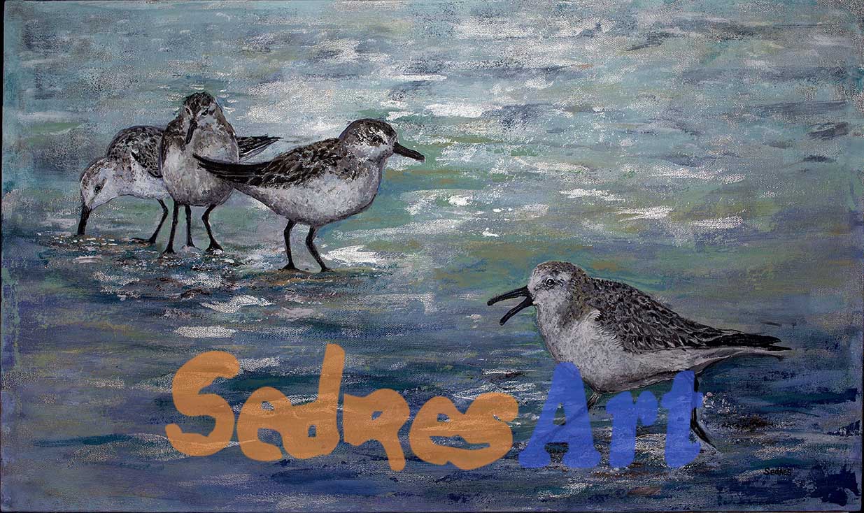 Seaside Birds Painting