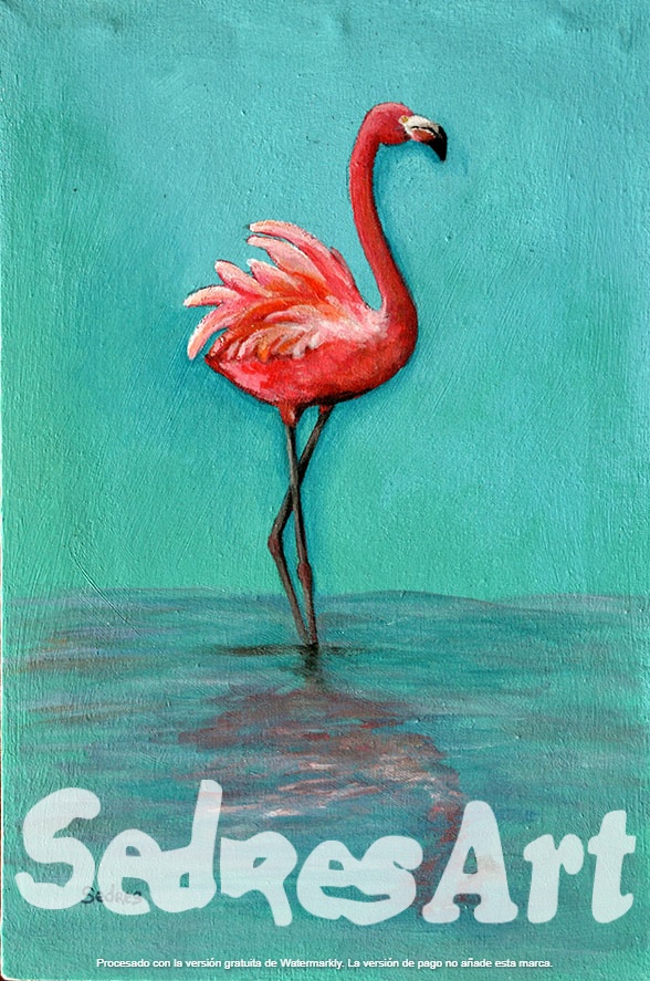 Flamingo Art Painting