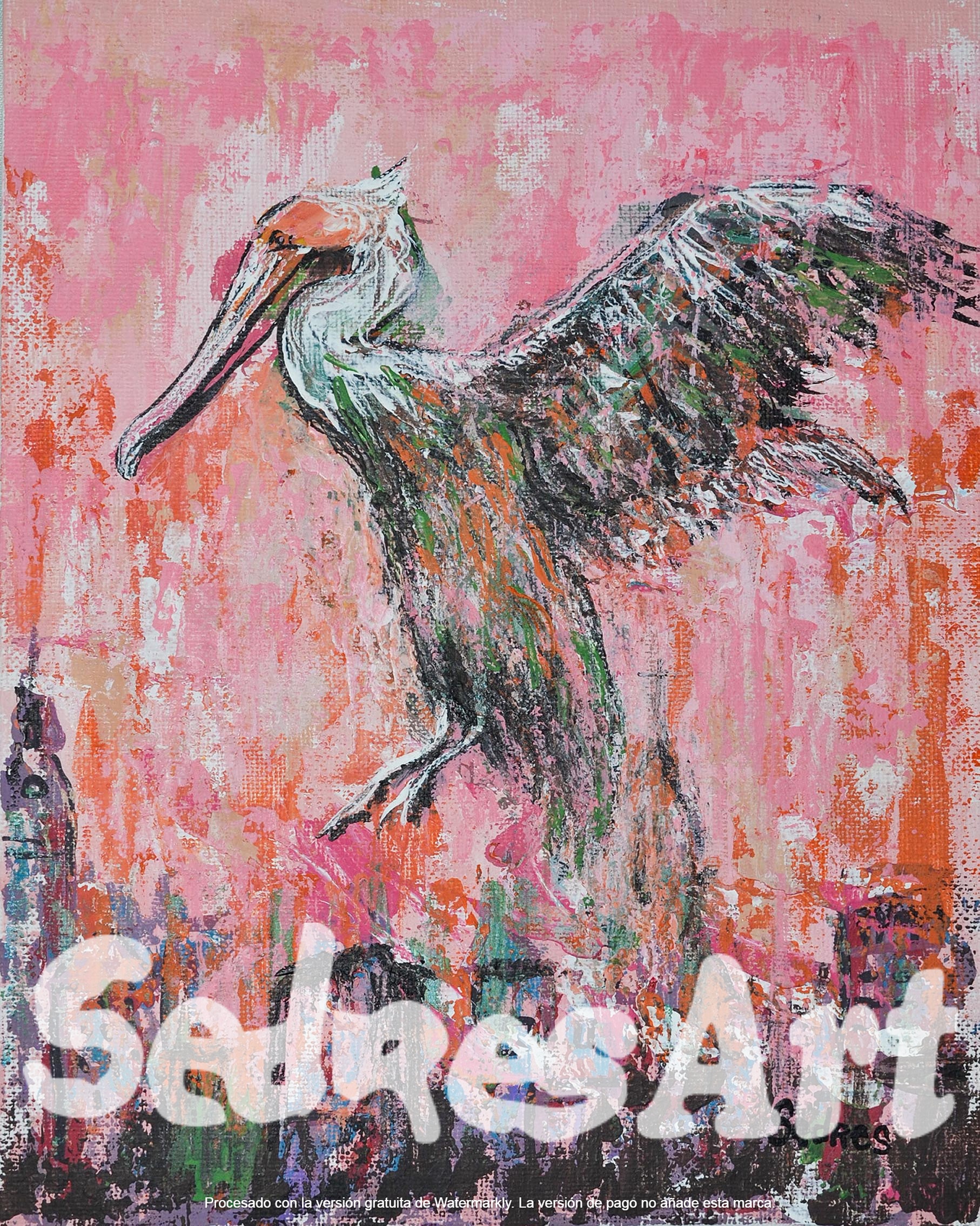 Pelican painting