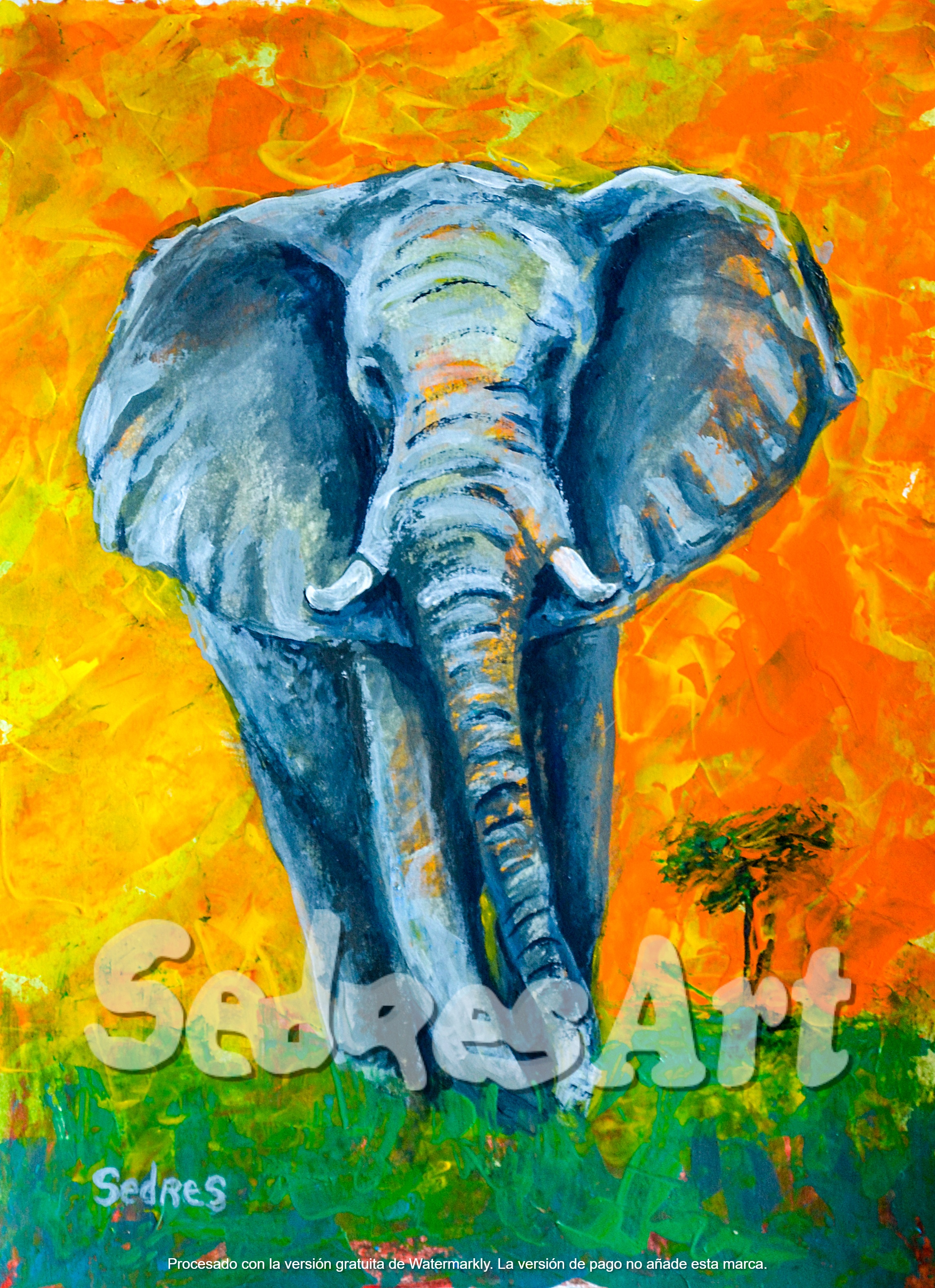 Elephant Art Print