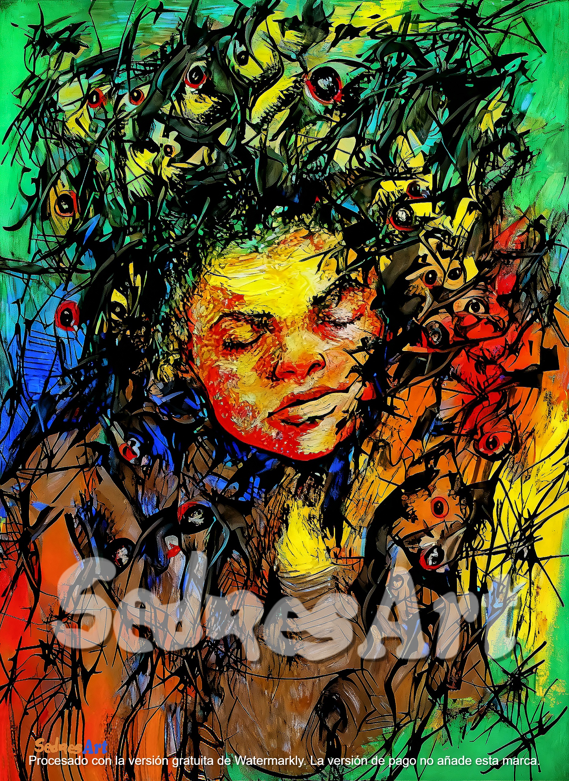Abstract Multicolor Digital art