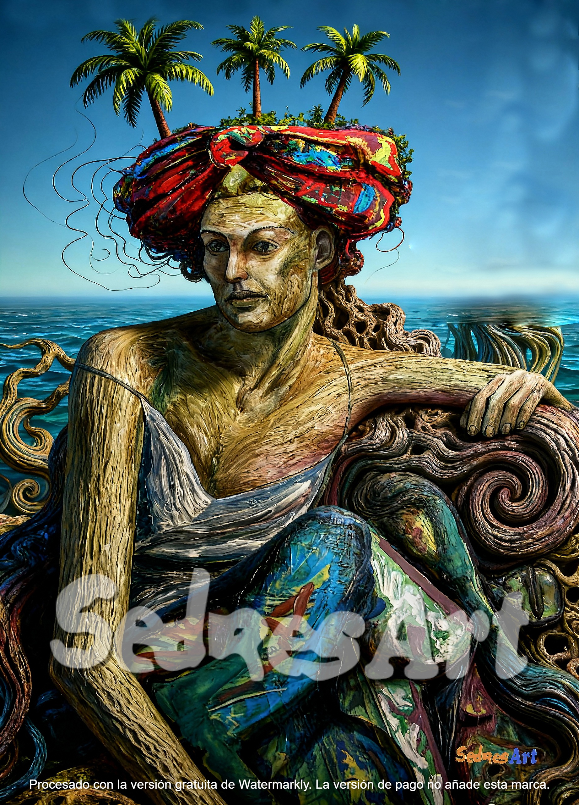 Tropical Woman Digital Art