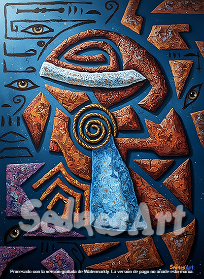 Abstract Egyptian-Inspired