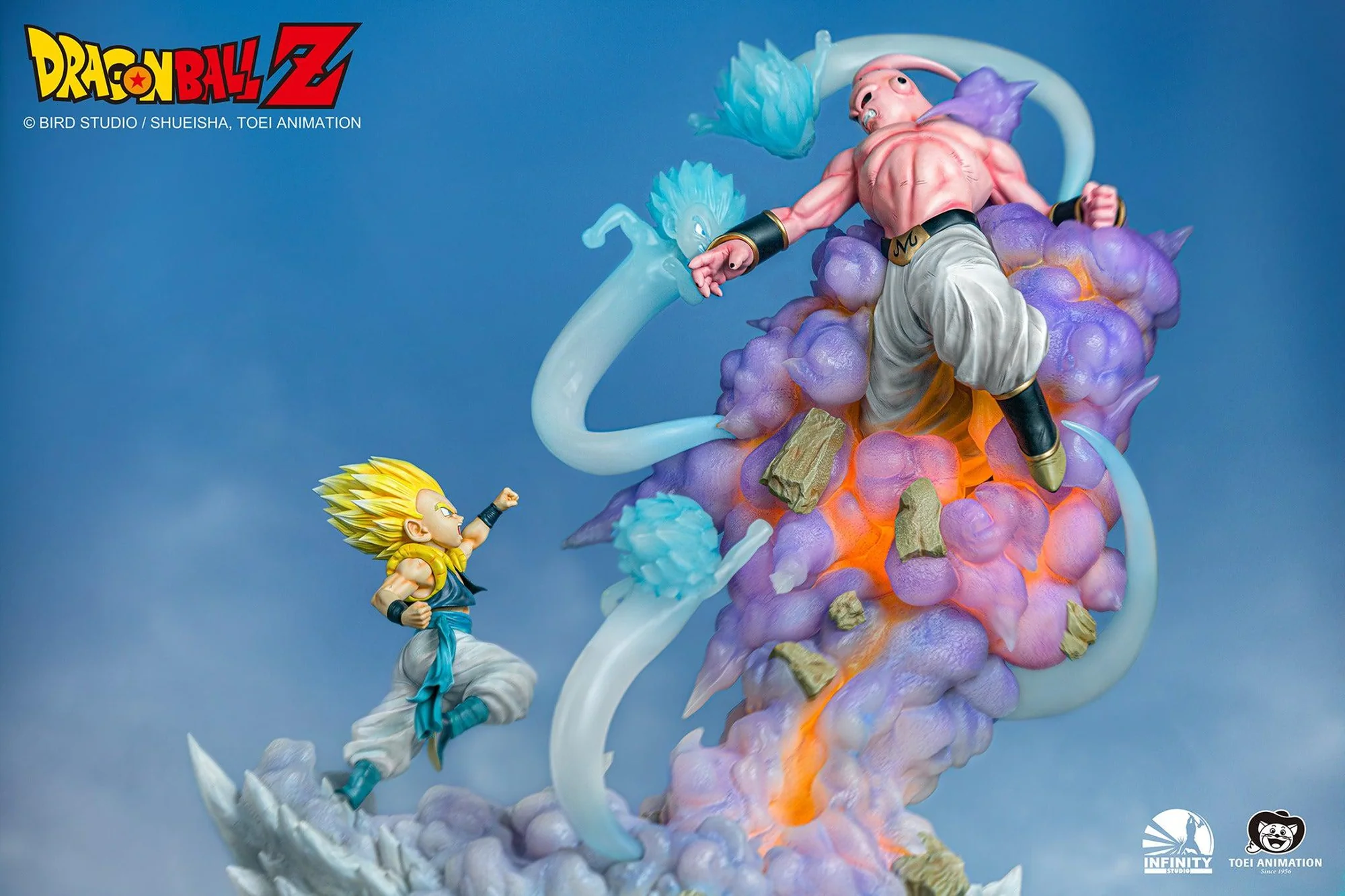 Dragon Ball Infinity Studio Gotenks vs Buu Licensed Resin Statue