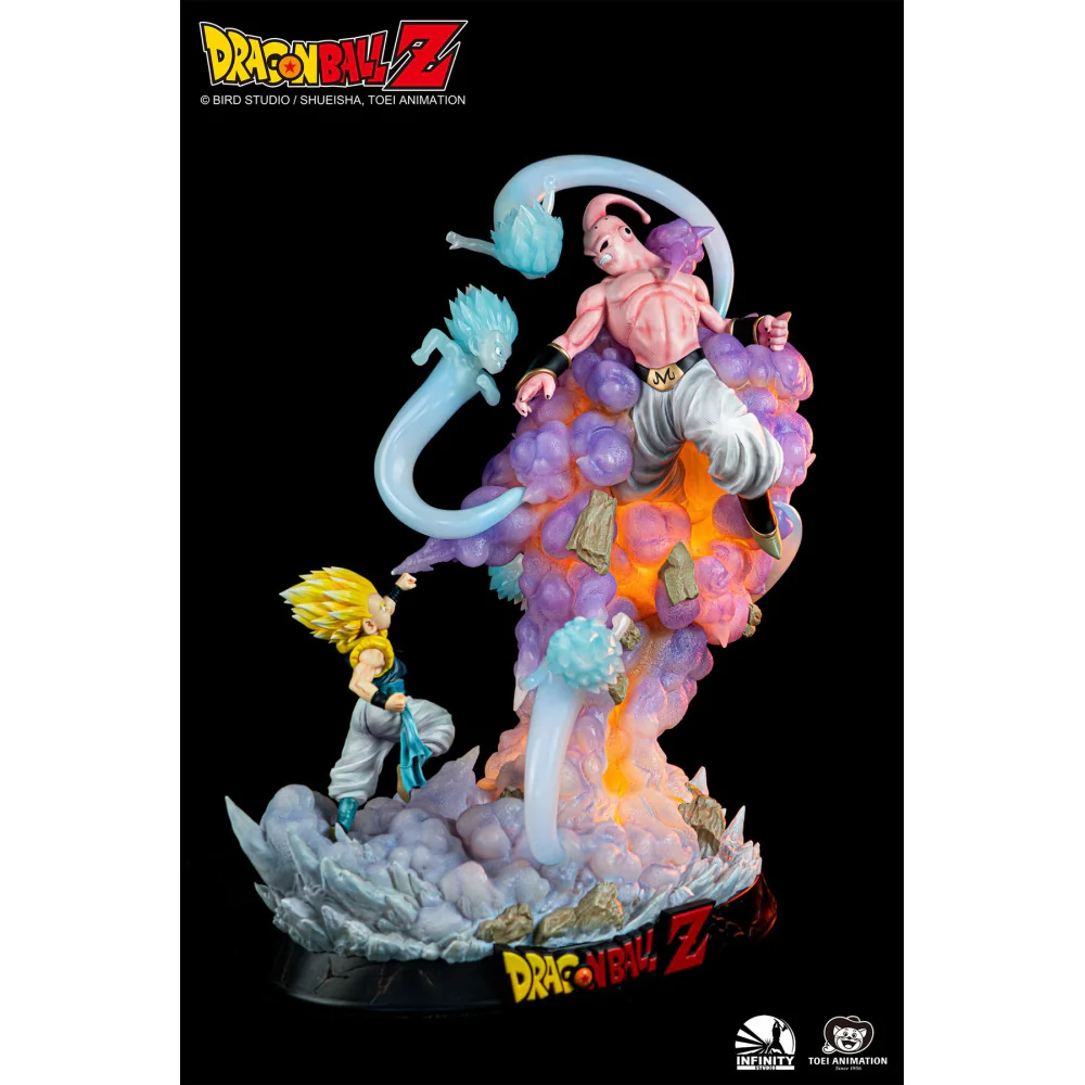 Dragon Ball Infinity Studio Gotenks vs Buu Licensed Resin Statue
