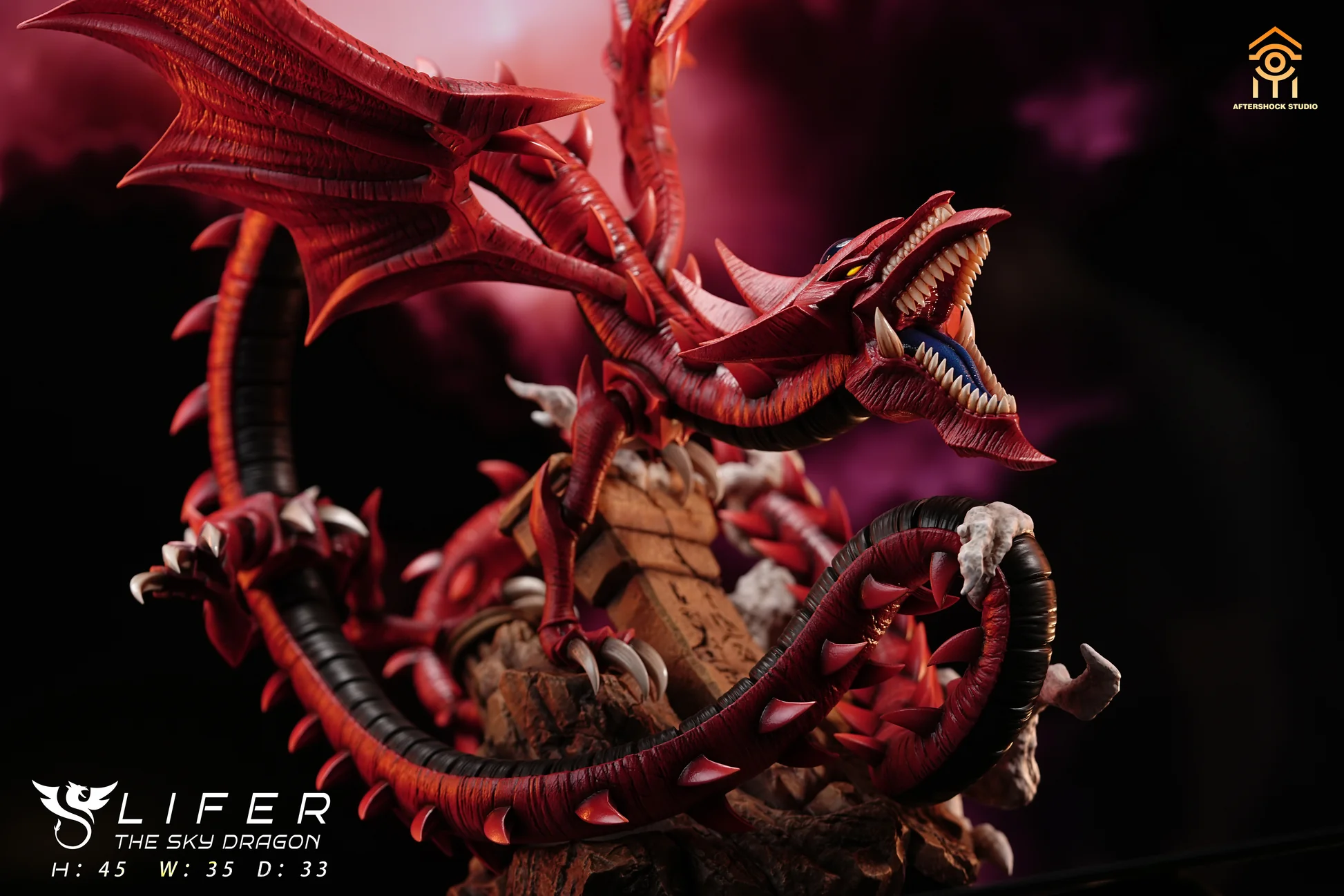 Yu-Gi-Oh Aftershock Studio Slifer the Sky Dragon Resin Statue