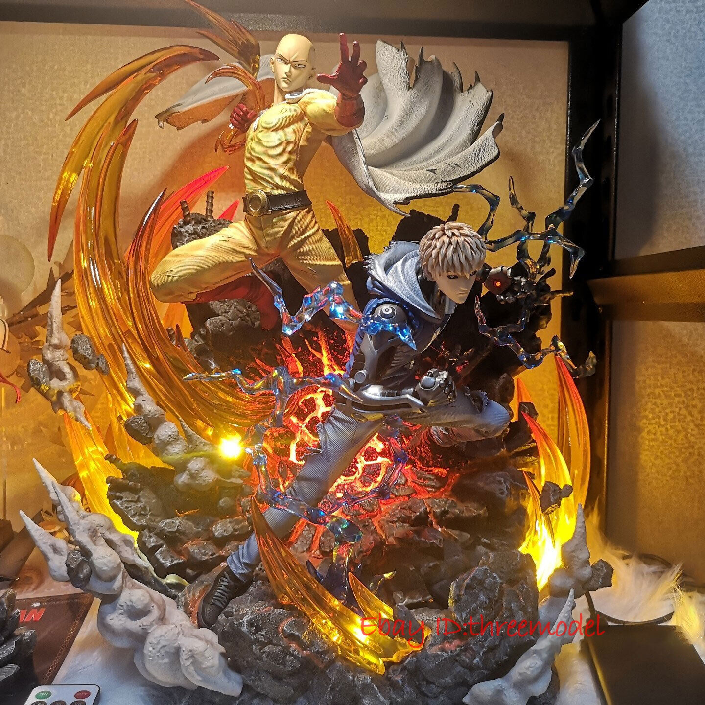 One Punch Man Trieagles Studio Saitama x Genos Licensed Resin Statue