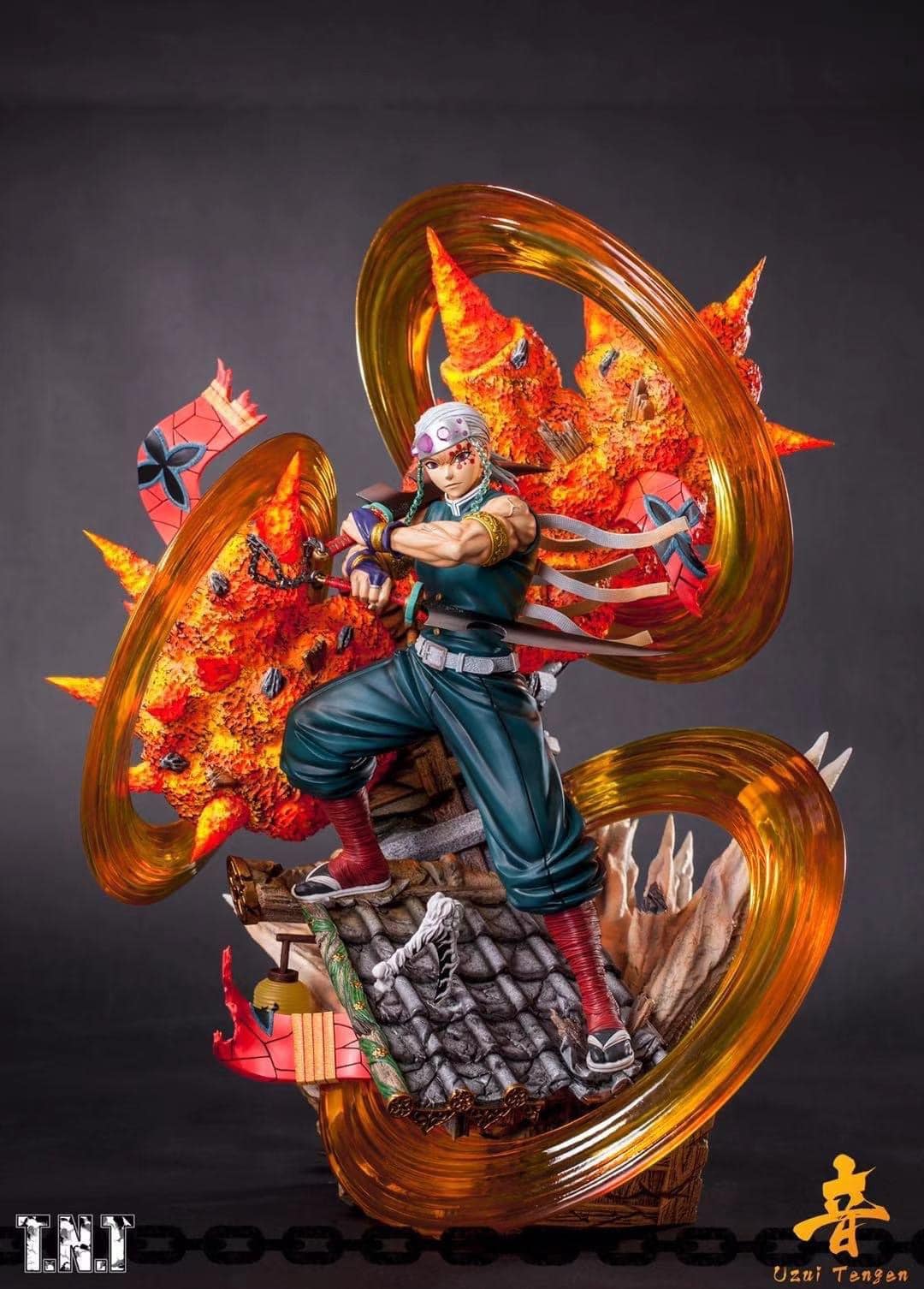 Kimetsu No Yaiba TNT Studio Tengen Uzui Resin Statue Demon Slayer