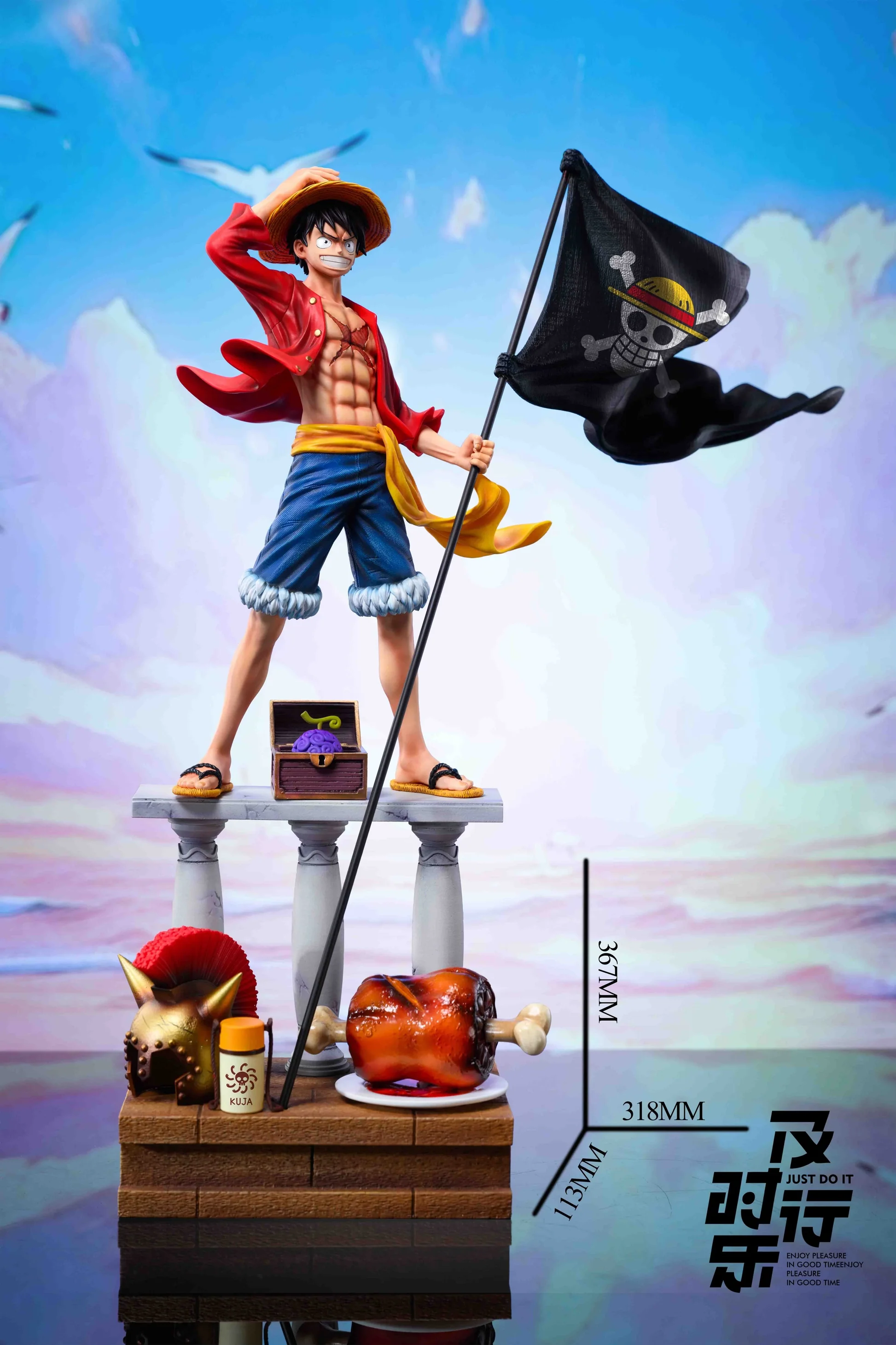One Piece Just Do It Studio After Two Years Luffy Resin Statue