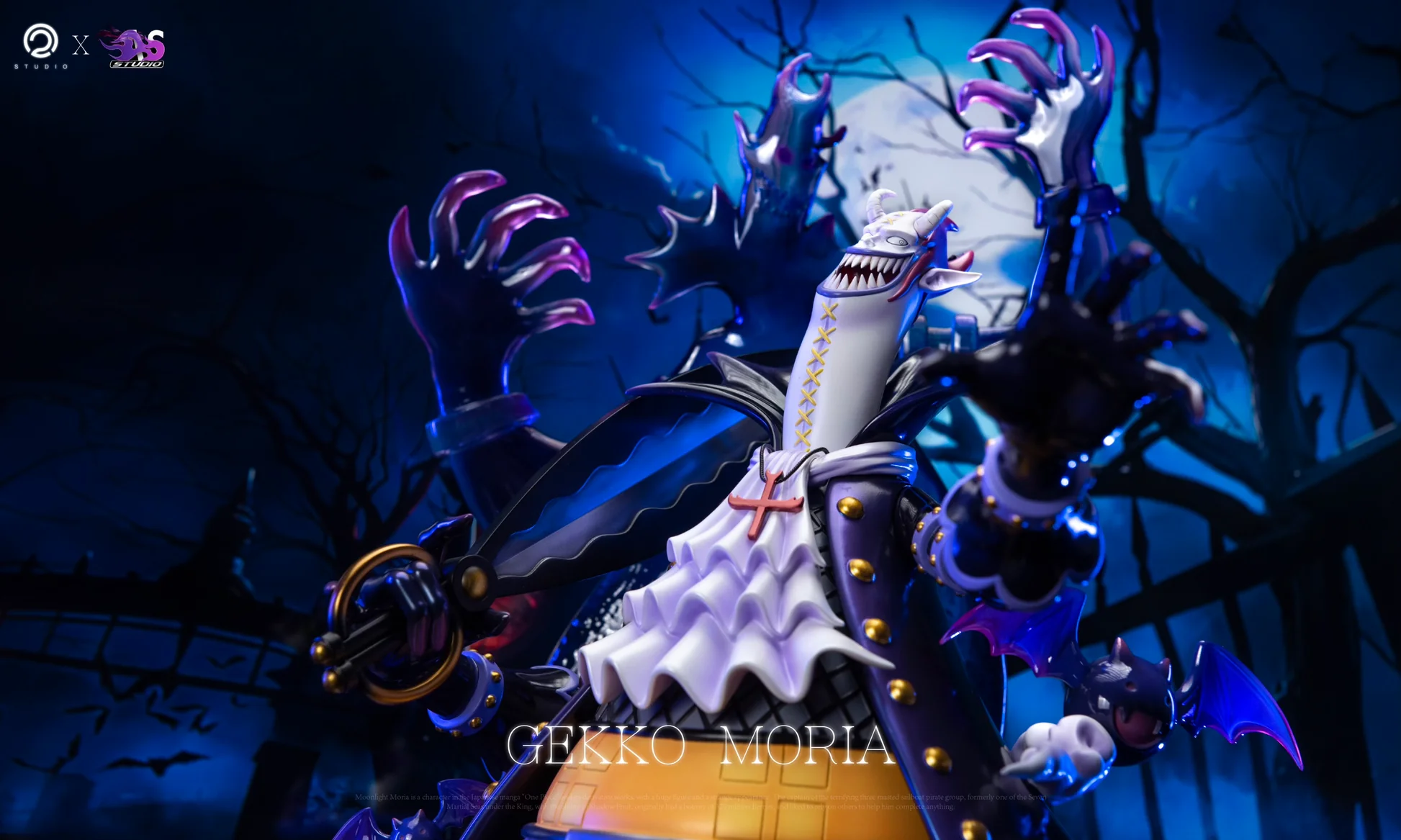One piece C2 X AS Studio Gecko Moria Ex Resin Statue