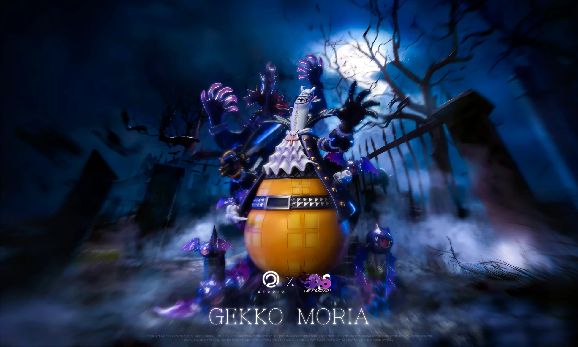 One piece C2 X AS Studio Gecko Moria Ex Resin Statue