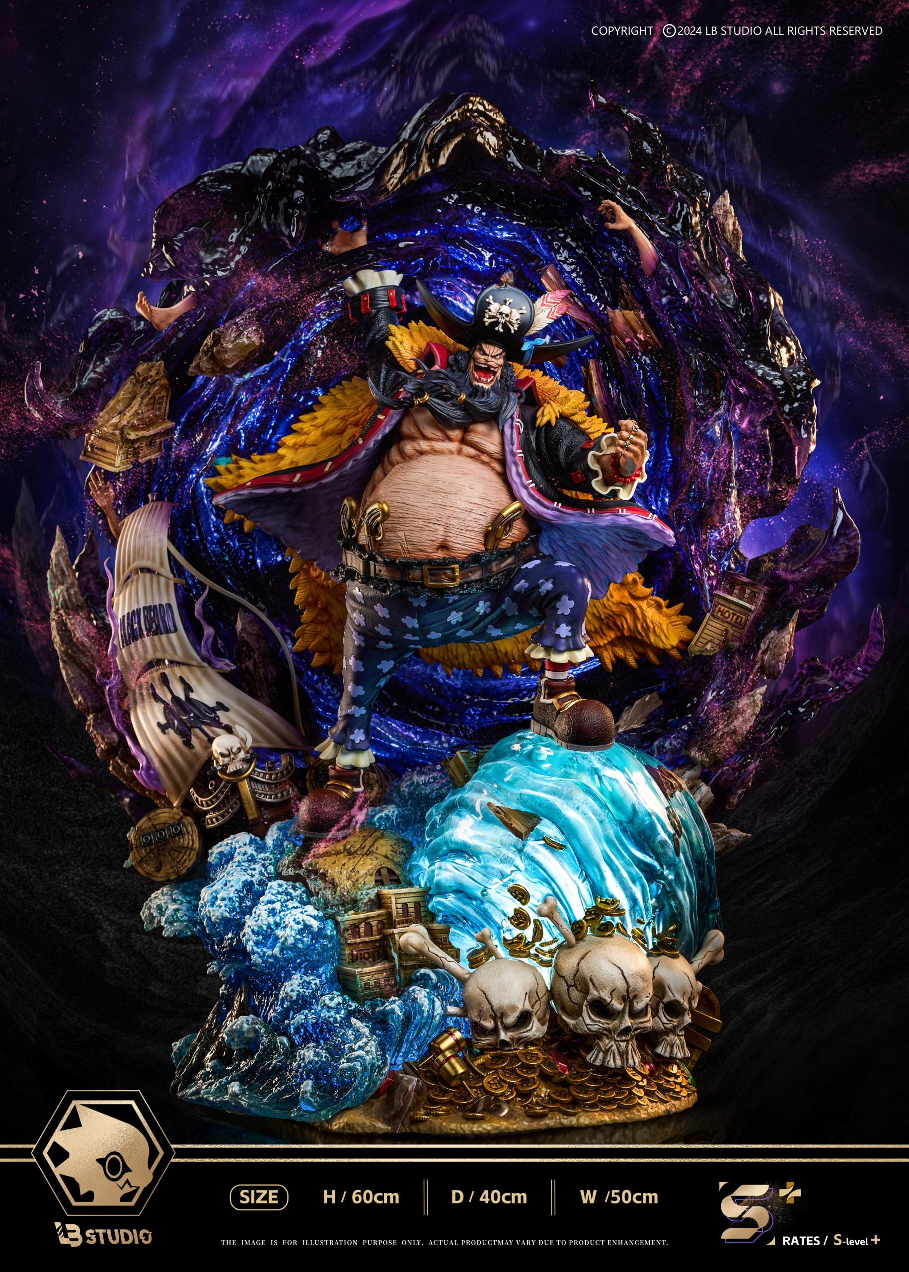 One Piece LB Studio Marshall D Teach Blackbeard Resin Statue
