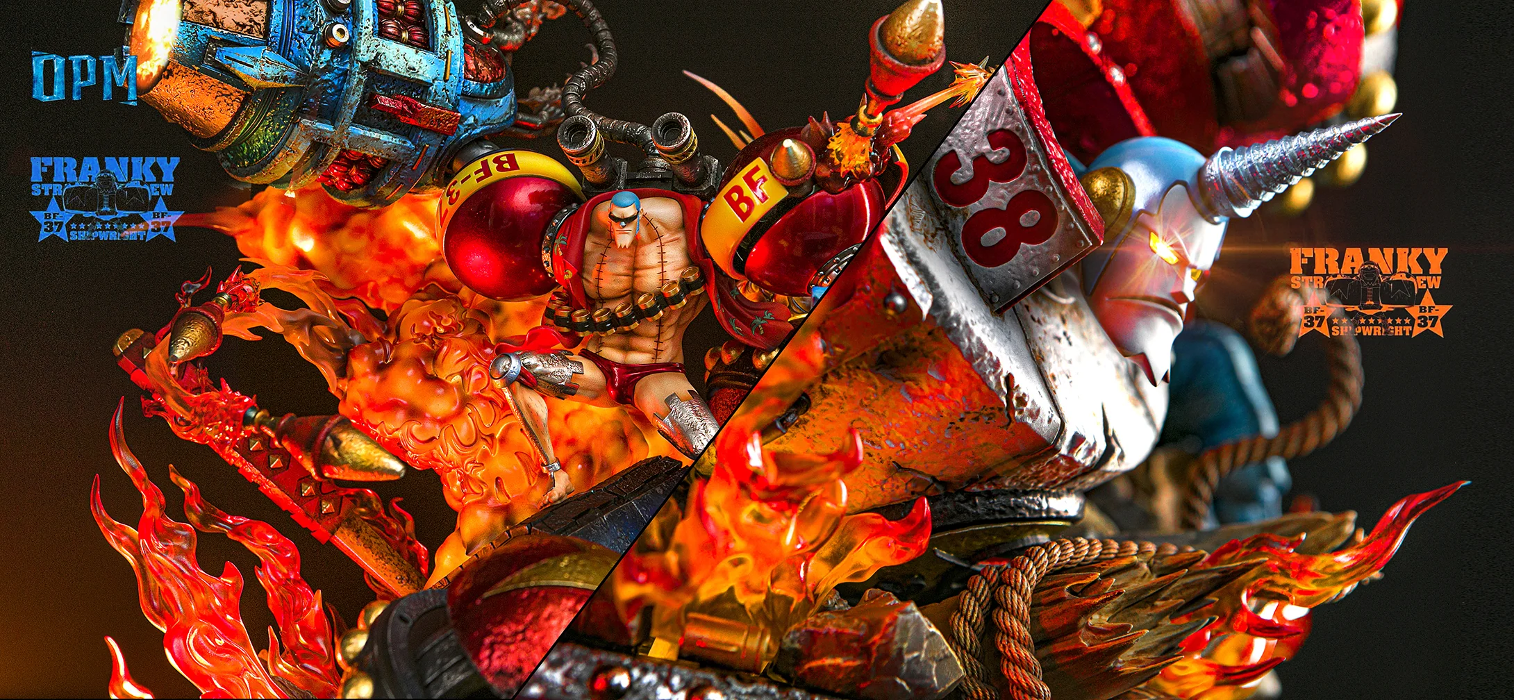 One Piece OPM Studio Franky Resin Statue
